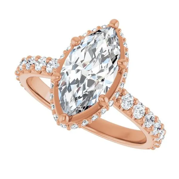 Hidden Halo-Style Engagement Ring Image 5 Don's Jewelry & Design Washington, IA