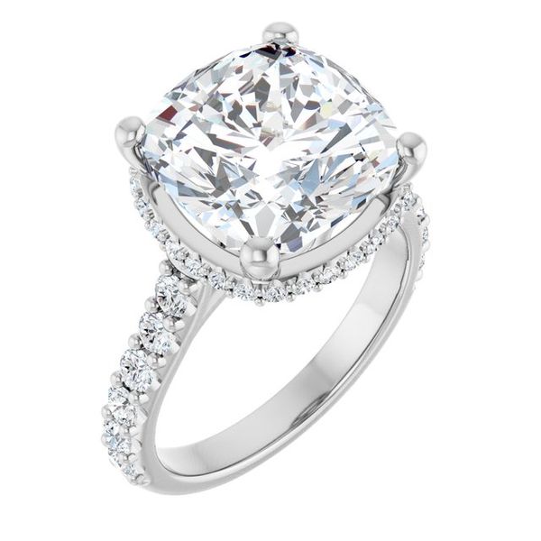 Hidden Halo-Style Engagement Ring