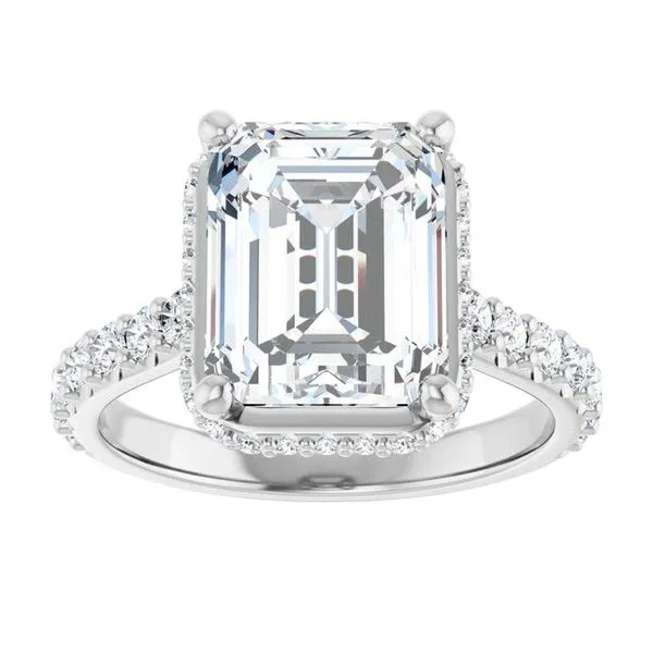 Hidden Halo-Style Engagement Ring Image 3 Austin's Fine Diamonds & Jewelry Lyndhurst, NJ