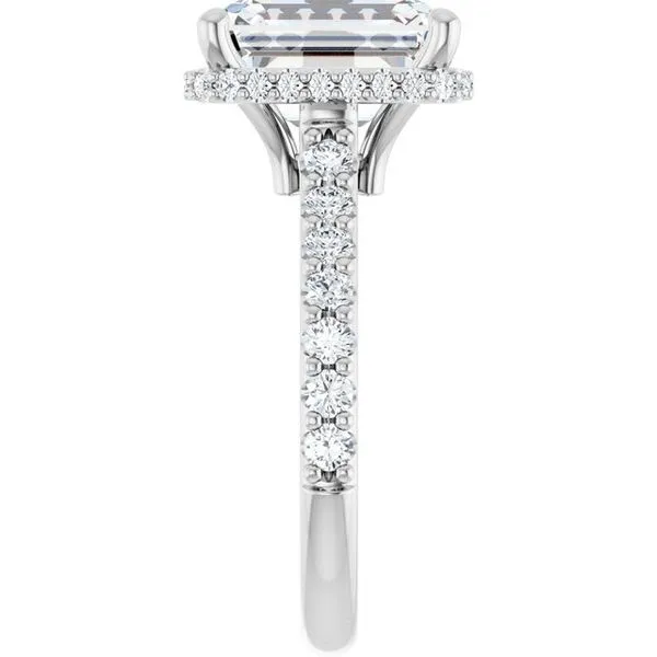 Hidden Halo-Style Engagement Ring Image 4 Clater Jewelers Louisville, KY