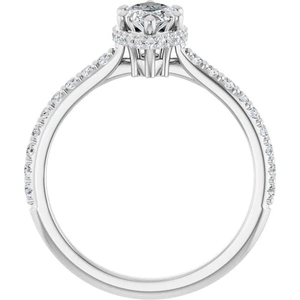 Hidden Halo-Style Engagement Ring Image 2 J. Thomas Jewelers Rochester Hills, MI