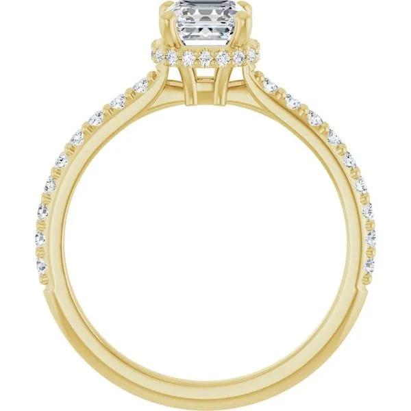 Hidden Halo-Style Engagement Ring Image 2 Hudson Valley Goldsmith New Paltz, NY