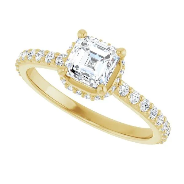 Hidden Halo-Style Engagement Ring Image 5 Don's Jewelry & Design Washington, IA