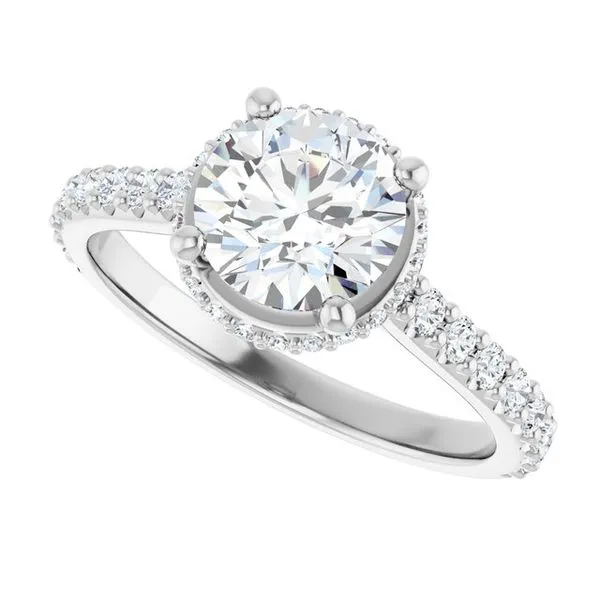Hidden Halo-Style Engagement Ring Image 5 Futer Bros Jewelers York, PA