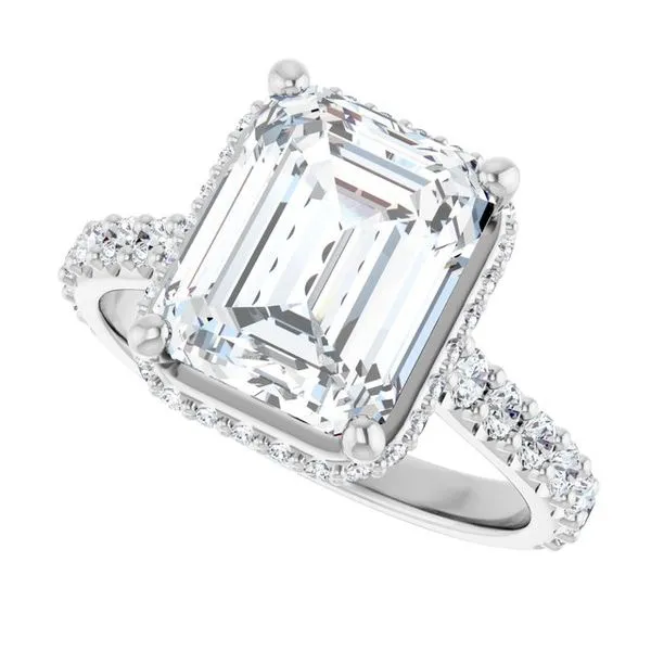 Hidden Halo-Style Engagement Ring Image 5 Vulcan's Forge LLC KANSAS CITY, MO