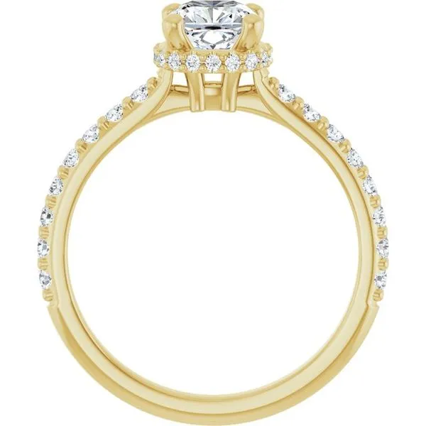 Hidden Halo-Style Engagement Ring Image 2 J. West Jewelers Round Rock, TX