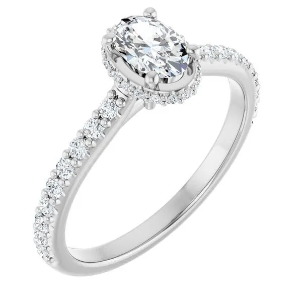 Hidden Halo-Style Engagement Ring Vulcan's Forge LLC KANSAS CITY, MO