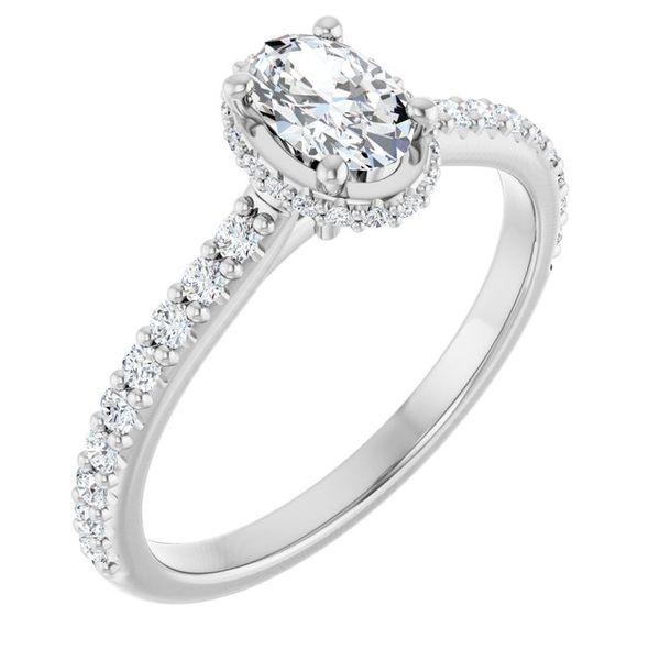 Hidden Halo-Style Engagement Ring