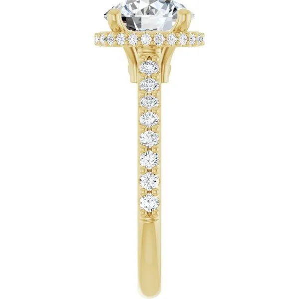 Hidden Halo-Style Engagement Ring Image 4 Futer Bros Jewelers York, PA
