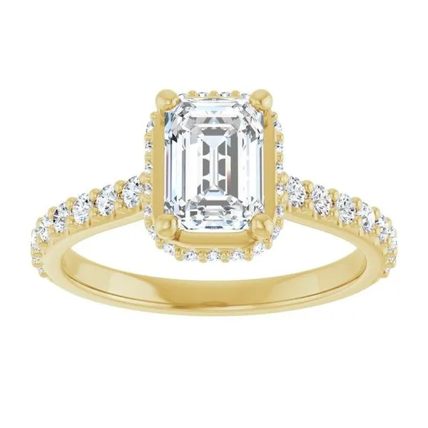 Hidden Halo-Style Engagement Ring Image 3 Clater Jewelers Louisville, KY