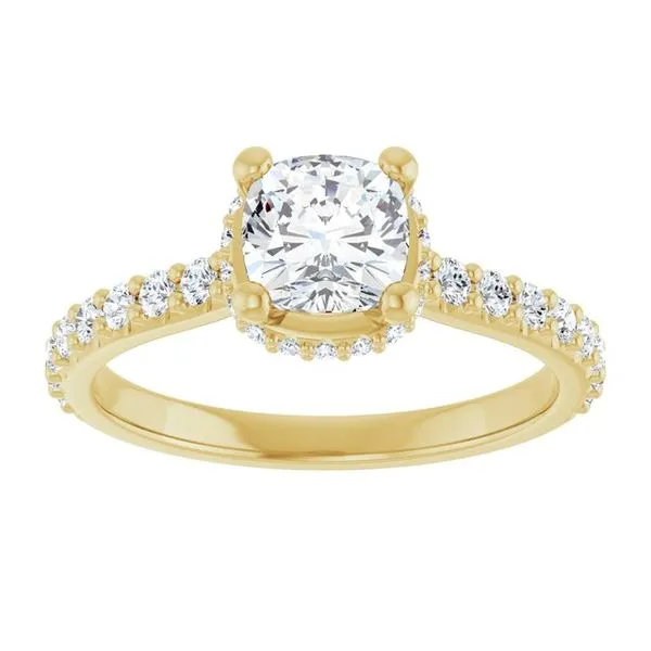 Hidden Halo-Style Engagement Ring Image 3 Austin's Fine Diamonds & Jewelry Lyndhurst, NJ