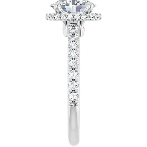 Hidden Halo-Style Engagement Ring Image 4 The Jewelry Source El Segundo, CA