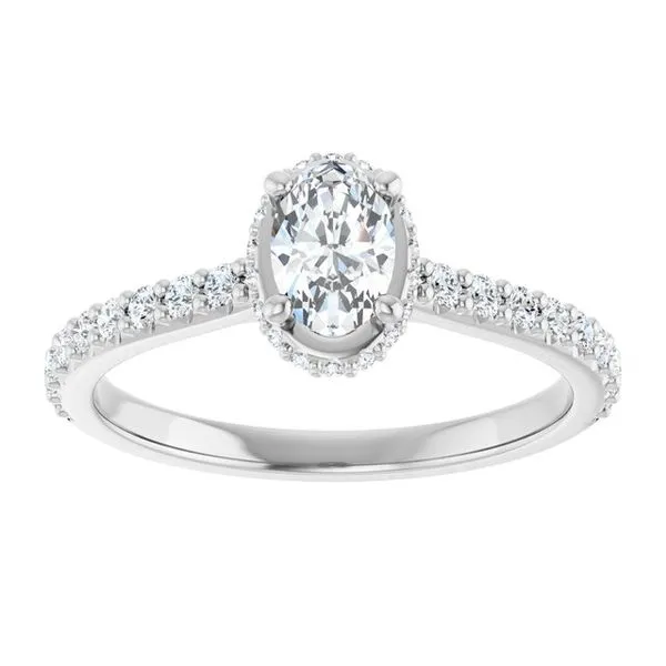 Hidden Halo-Style Engagement Ring Image 3 J. Thomas Jewelers Rochester Hills, MI