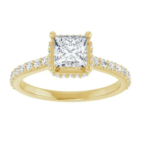 Hidden Halo-Style Engagement Ring Image 3 JF Jones Jewelers Rochester, NY