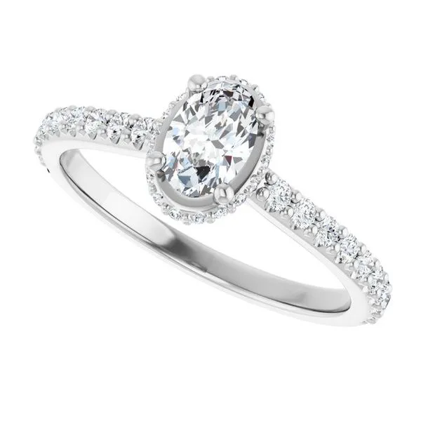 Hidden Halo-Style Engagement Ring Image 5 JF Jones Jewelers Rochester, NY