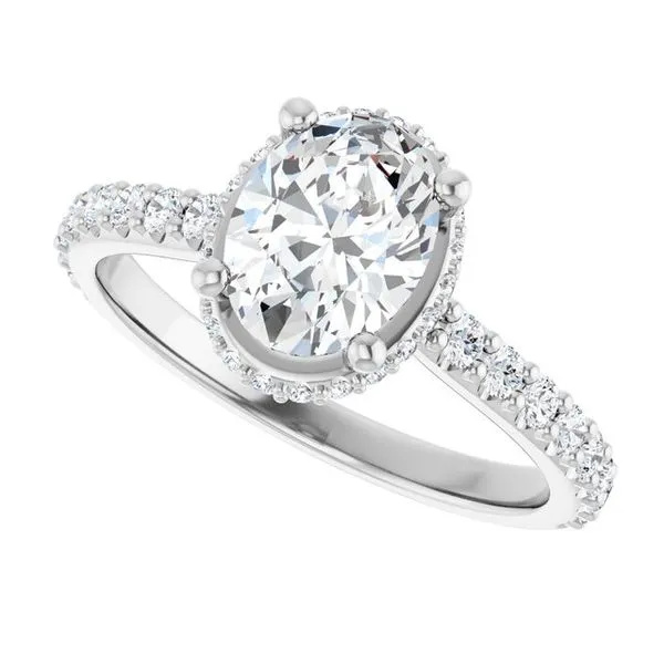 Hidden Halo-Style Engagement Ring Image 5 Futer Bros Jewelers York, PA