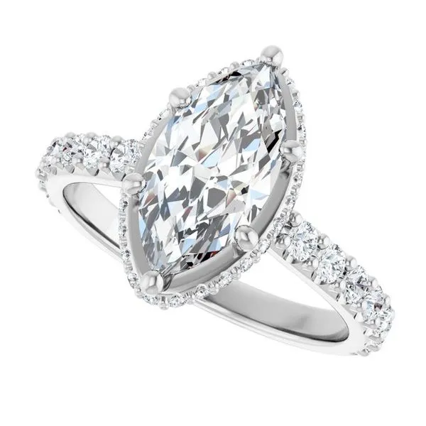 Hidden Halo-Style Engagement Ring Image 5 JF Jones Jewelers Rochester, NY