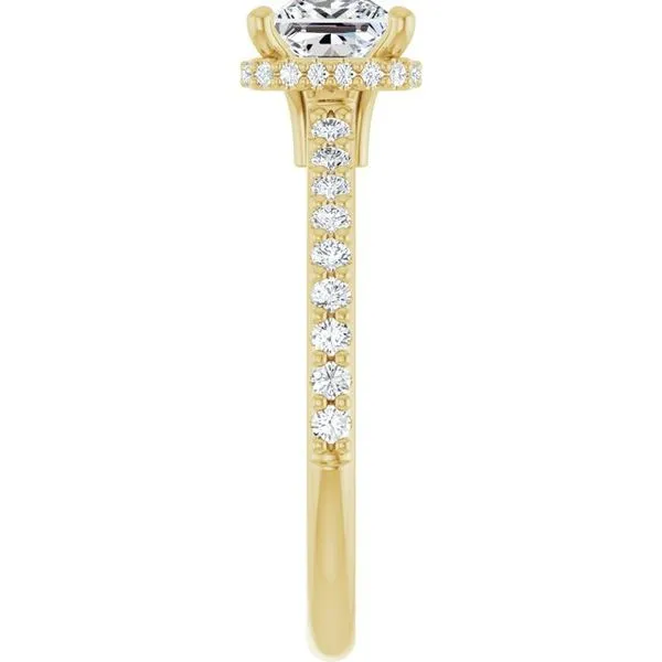 Hidden Halo-Style Engagement Ring Image 4 The Jewelry Source El Segundo, CA