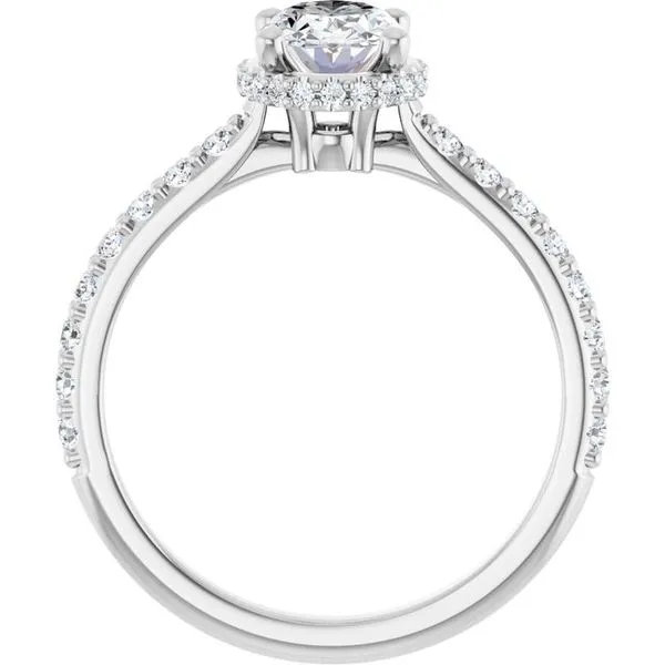 Hidden Halo-Style Engagement Ring Image 2 Futer Bros Jewelers York, PA