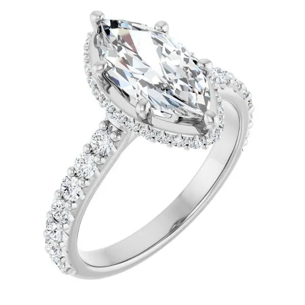 Hidden Halo-Style Engagement Ring Morin Jewelers Southbridge, MA