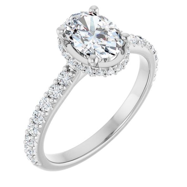 Hidden Halo-Style Engagement Ring