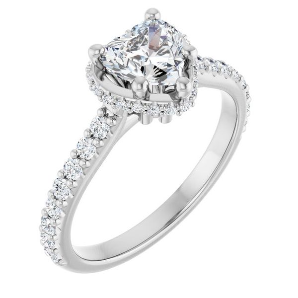 Hidden Halo-Style Engagement Ring