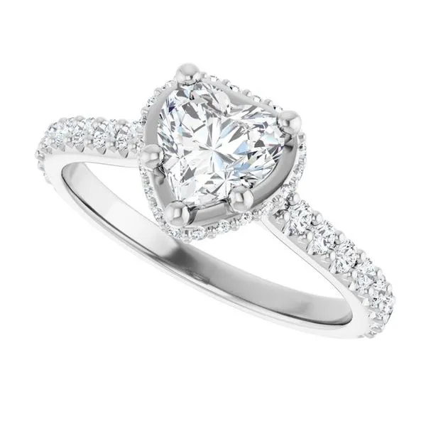 Hidden Halo-Style Engagement Ring Image 5 Don's Jewelry & Design Washington, IA