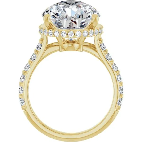 Hidden Halo-Style Engagement Ring Image 2 Hudson Valley Goldsmith New Paltz, NY