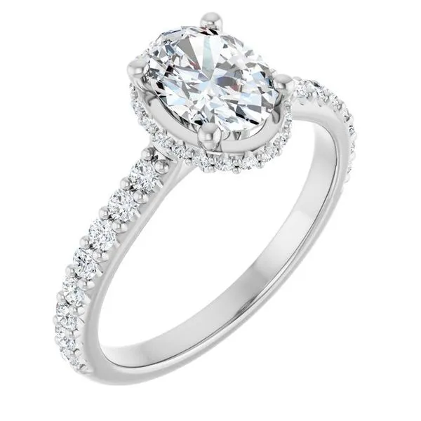 Hidden Halo-Style Engagement Ring Don's Jewelry & Design Washington, IA