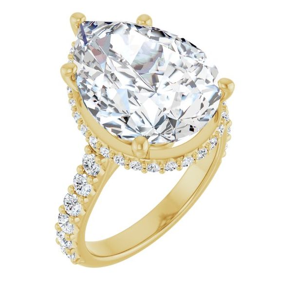 Hidden Halo-Style Engagement Ring