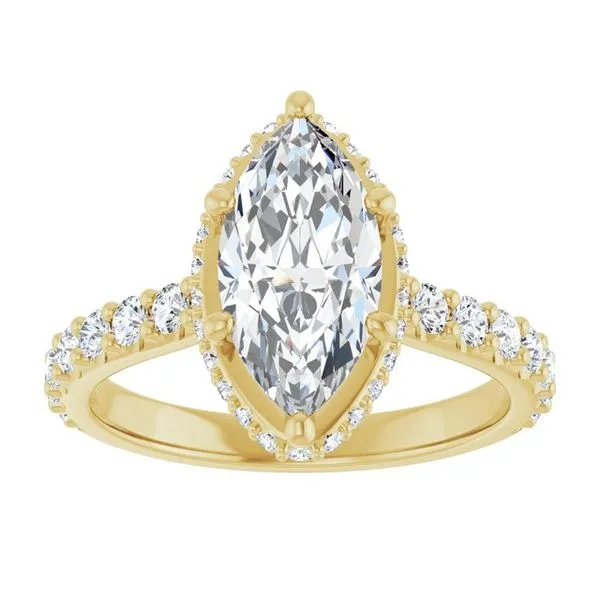 Hidden Halo-Style Engagement Ring Image 3 Raleigh Diamond Fine Jewelry Raleigh, NC