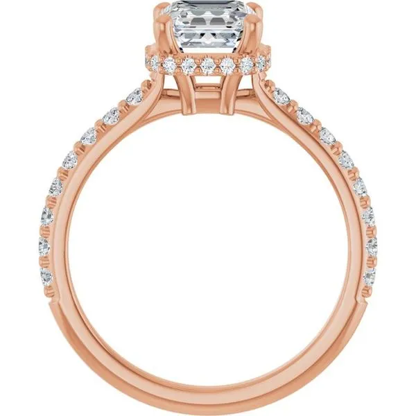 Hidden Halo-Style Engagement Ring Image 2 Don's Jewelry & Design Washington, IA