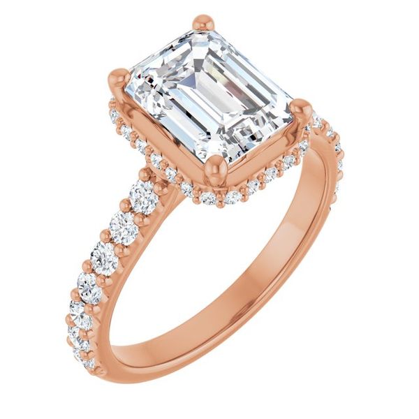 Hidden Halo-Style Engagement Ring