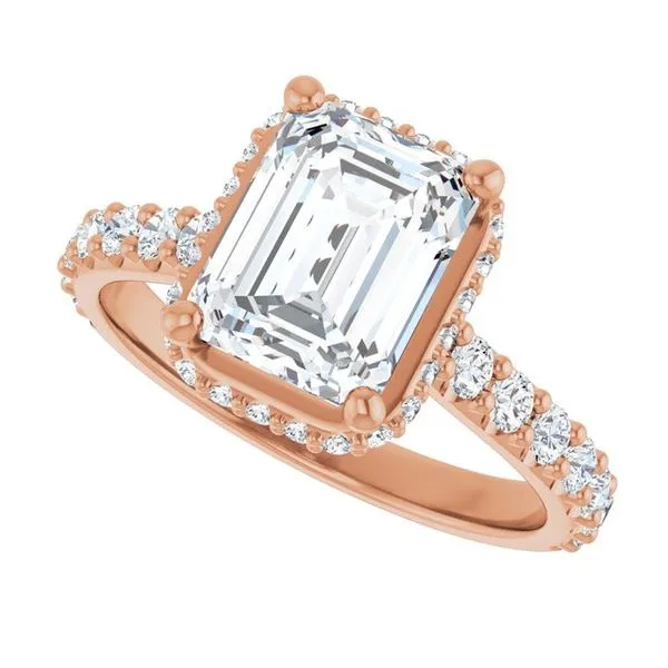 Hidden Halo-Style Engagement Ring Image 5 Don's Jewelry & Design Washington, IA