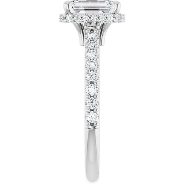 Hidden Halo-Style Engagement Ring Image 4 J. West Jewelers Round Rock, TX