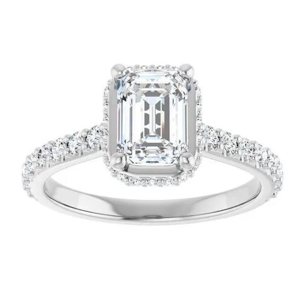 Hidden Halo-Style Engagement Ring Image 3 Banks Jewelers Burnsville, NC