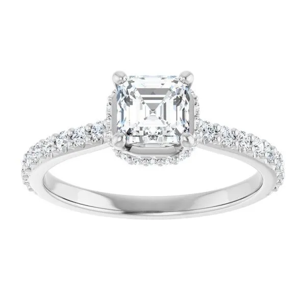 Hidden Halo-Style Engagement Ring Image 3 Futer Bros Jewelers York, PA