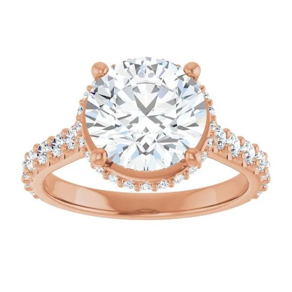 Hidden Halo-Style Engagement Ring Image 3 Raleigh Diamond Fine Jewelry Raleigh, NC