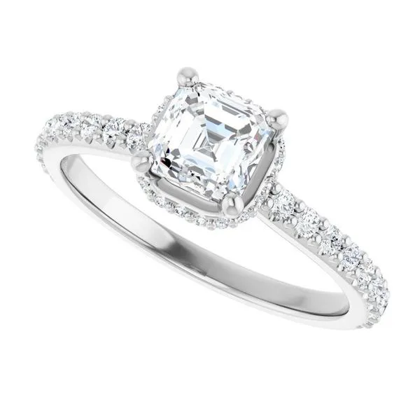 Hidden Halo-Style Engagement Ring Image 5 Futer Bros Jewelers York, PA