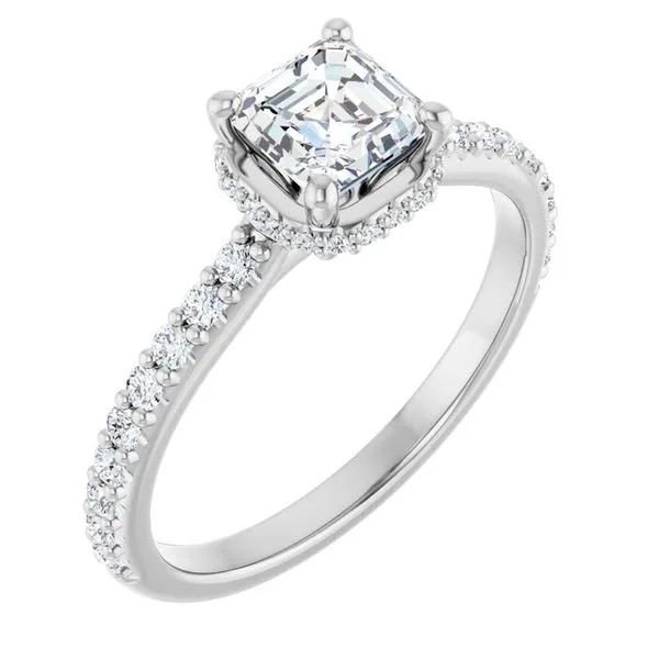 Hidden Halo-Style Engagement Ring Clater Jewelers Louisville, KY