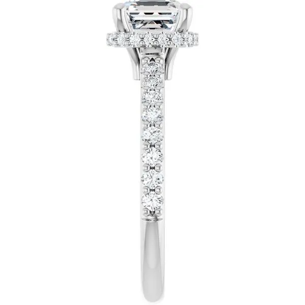 Hidden Halo-Style Engagement Ring Image 4 J. West Jewelers Round Rock, TX
