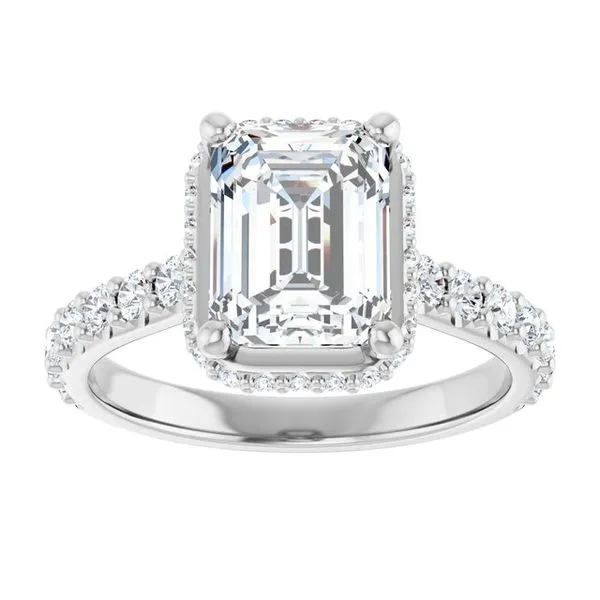 Hidden Halo-Style Engagement Ring Image 3 Ocean View Jewelers Millville, DE