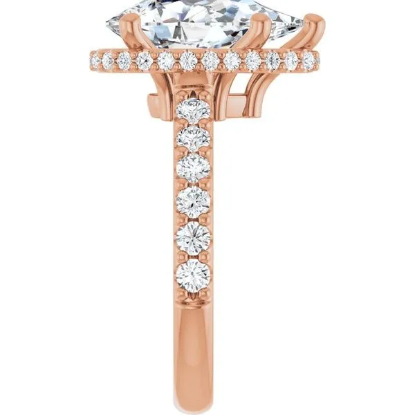 Hidden Halo-Style Engagement Ring Image 4 Don's Jewelry & Design Washington, IA