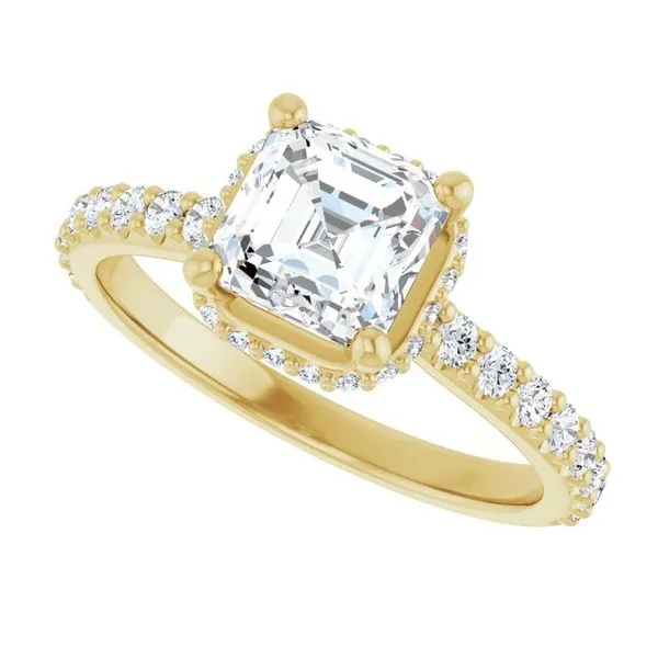 Hidden Halo-Style Engagement Ring Image 5 Paul James Jewelers Angels Camp, CA