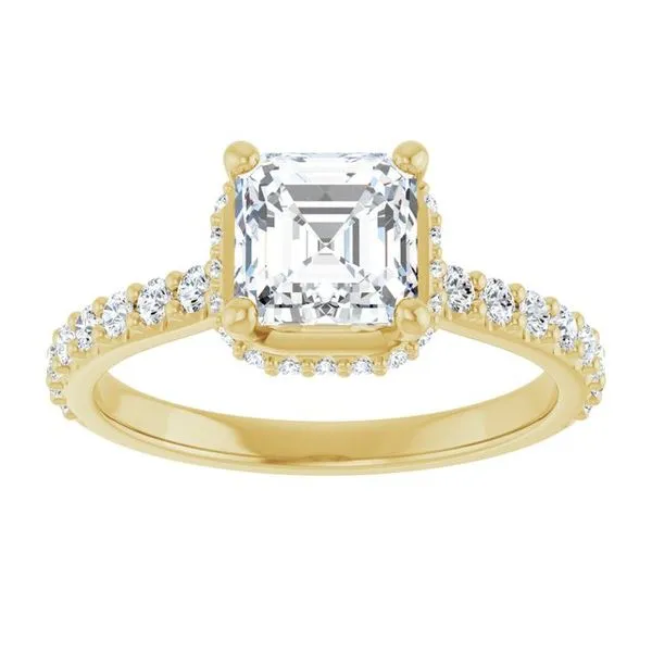 Hidden Halo-Style Engagement Ring Image 3 J. Thomas Jewelers Rochester Hills, MI