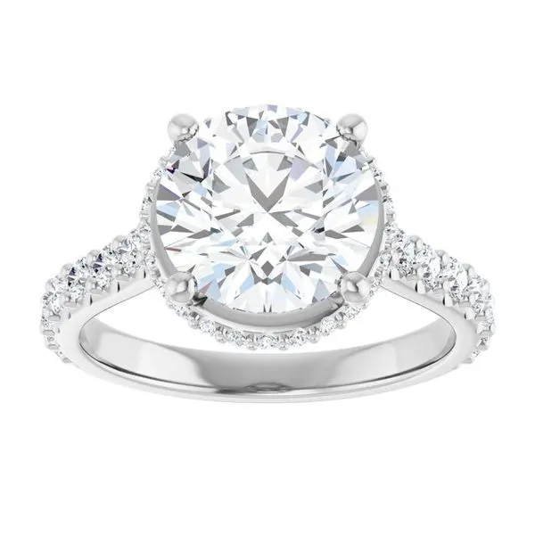 Hidden Halo-Style Engagement Ring Image 3 JF Jones Jewelers Rochester, NY