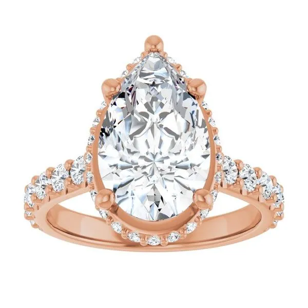 Hidden Halo-Style Engagement Ring Image 3 J. West Jewelers Round Rock, TX