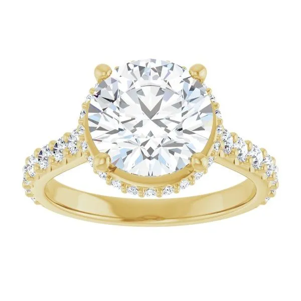 Hidden Halo-Style Engagement Ring Image 3 Ocean View Jewelers Millville, DE