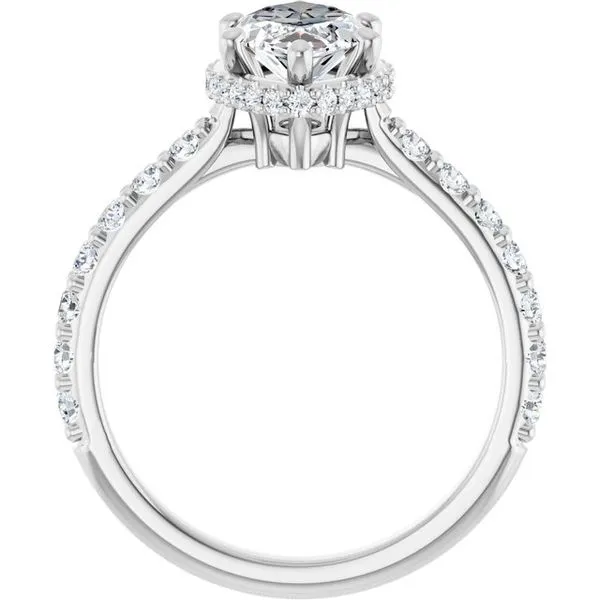 Hidden Halo-Style Engagement Ring Image 2 Don's Jewelry & Design Washington, IA