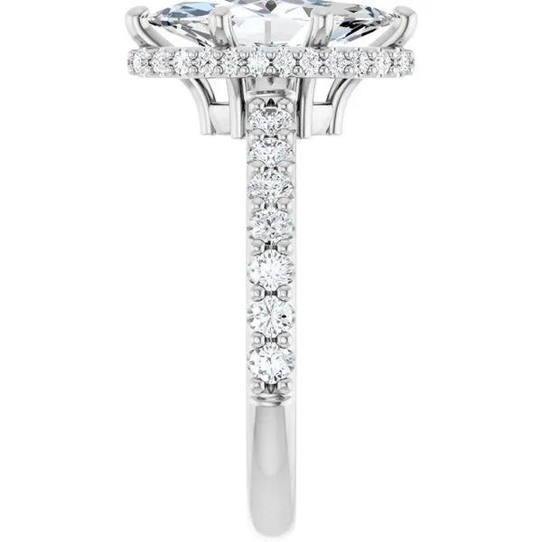 Hidden Halo-Style Engagement Ring Image 4 J. West Jewelers Round Rock, TX